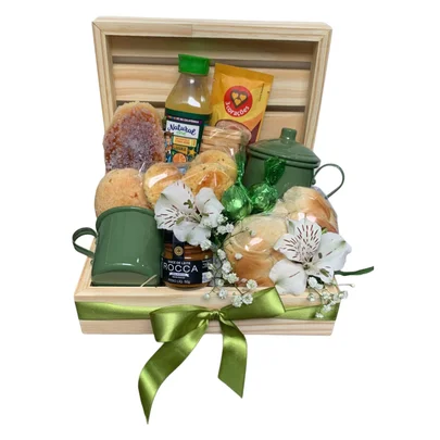 rs-2085-61974-0 Cesta De Café Da Manhã Com Delicias - Imagem 1