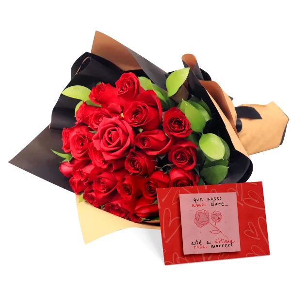 32171gg1 Buquê Te Amarei Até Durar a Última Rosa - Imagem 1
