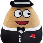 Brinquedo De Pelúcia Fofo POU Alienígena, Desenho Animado Bicho de Pelúcia, Infantil Alien Pou, Boneca Pou animal de pelúcia Emote,  20cm (Pou Gravatinha Preta)