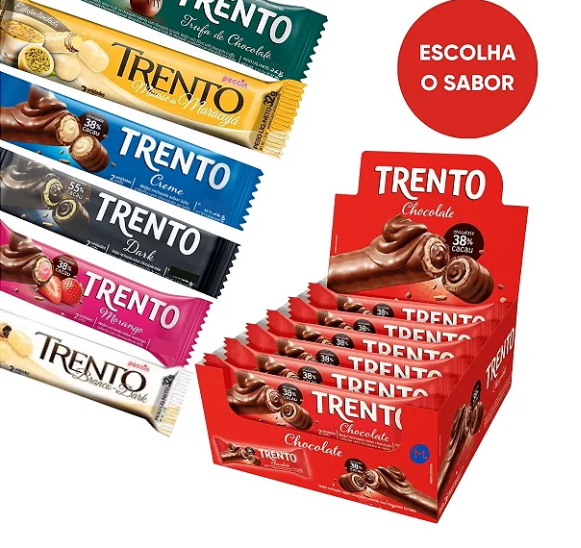 Captura de tela 2026-01-22 160239 hocolate Trento Wafer 16 unidades de 29g Peccin - Imagem 1