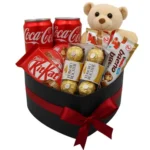 Coração de Guloseimas com Pelúcia