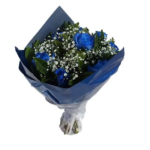 Buquê Rosas Azuis tingidas - Clássico 6