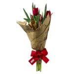 Buquê de Tulipas 10 Vermelhas Artificial - Imagem 2