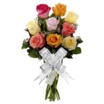 Buquê 9 Rosas Coloridas