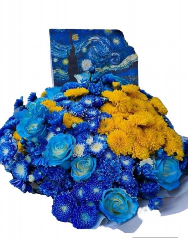 600_4461.jpg Buquê Noite Estrelada van Gogh - Imagem 1